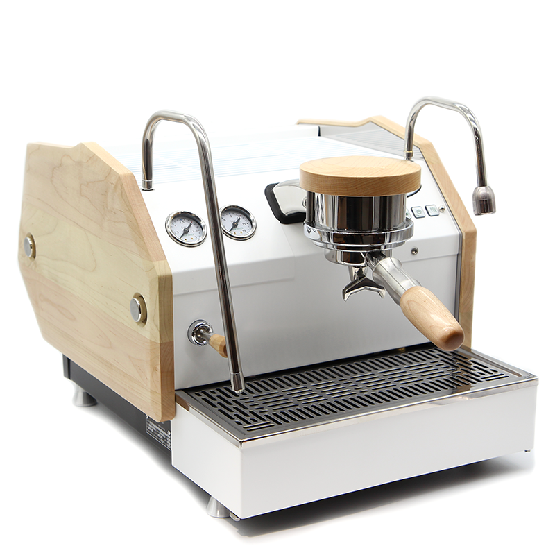 custom la marzocco GS3 AV in maple and white