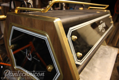 back panel of custom la marzocco strada