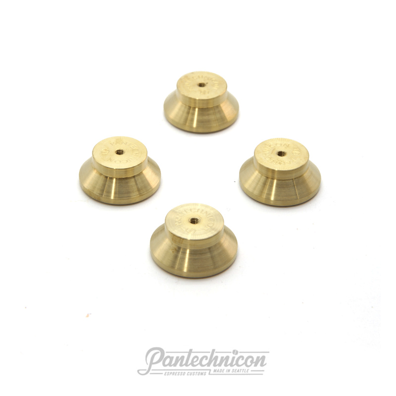 brass feet for linea micra, 16mm