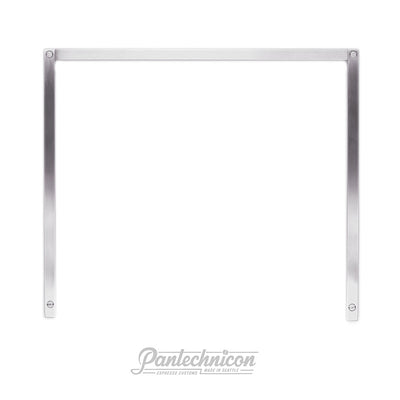 brushed steel cup rail for linea mini, top view