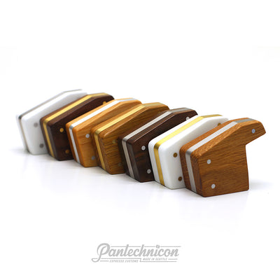 3/4 view of custom options for La Marzocco brew paddle