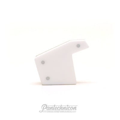 white acrylic and stainless steel brew paddle for la marzocco