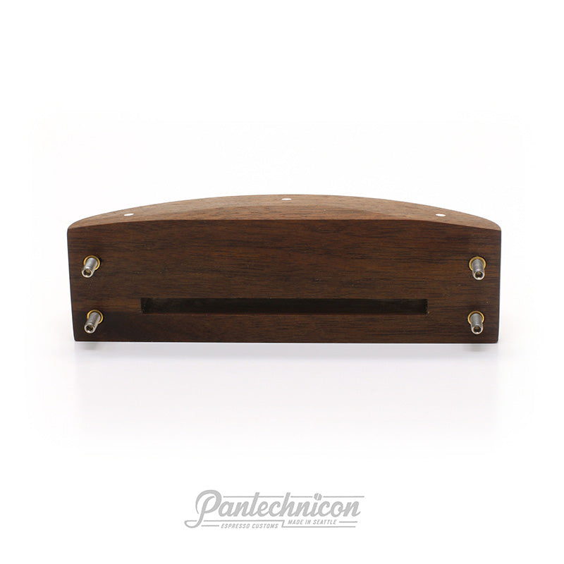 back view of black walnut group cover for linea mini