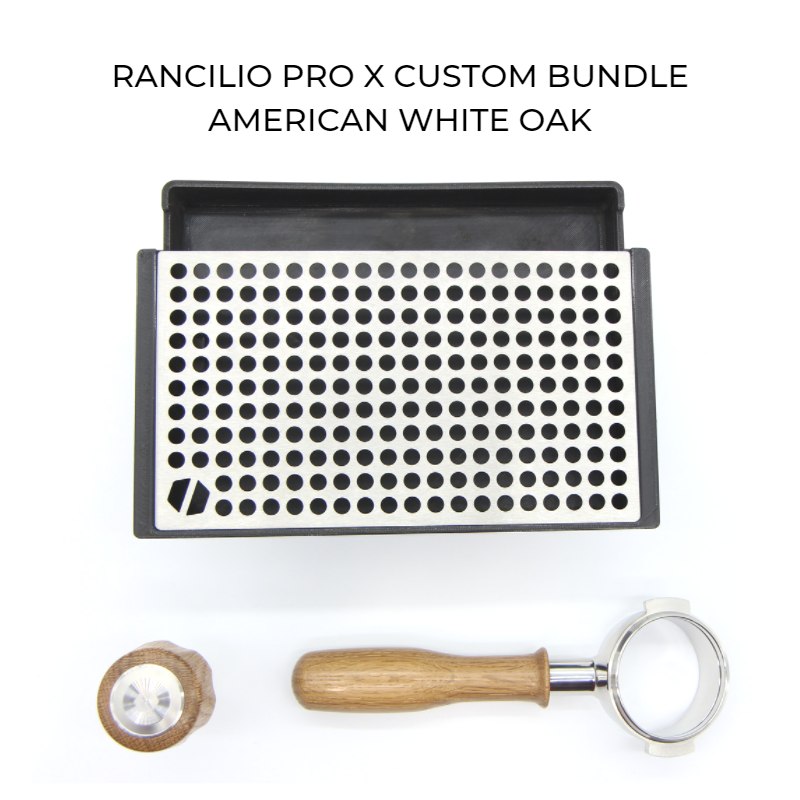 rancilio pro x custom set in white oak