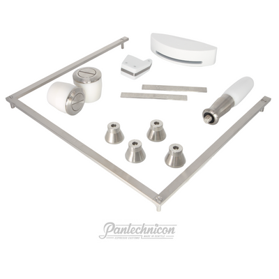 complete kit for linea mini in white, standard legs, handle only
