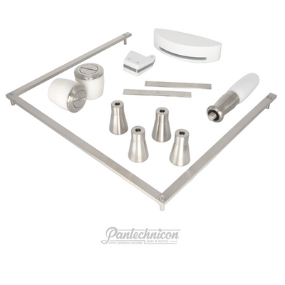 complete kit for linea mini in white, handle only, tall legs
