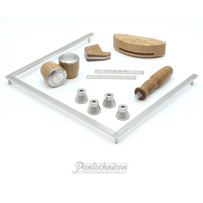 linea mini custom kit in oak and steel, handle only