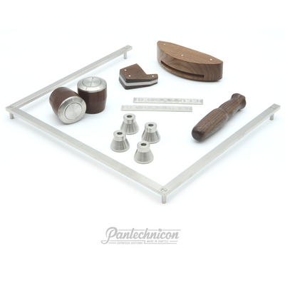 linea mini kit in walnut, handle only, 25mm legs