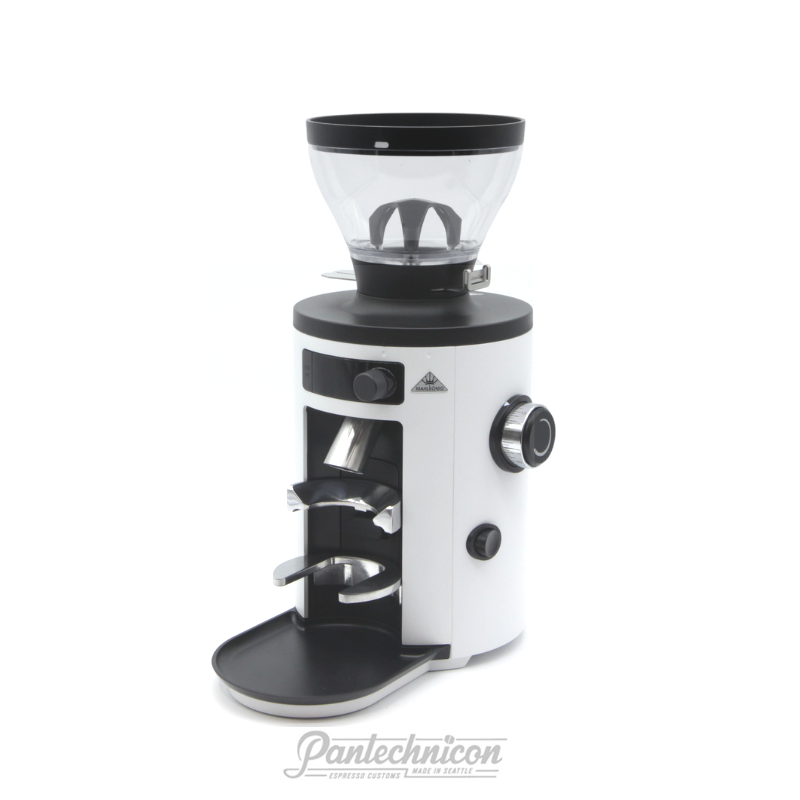 x54 coffee grinder in white with 250g hopper